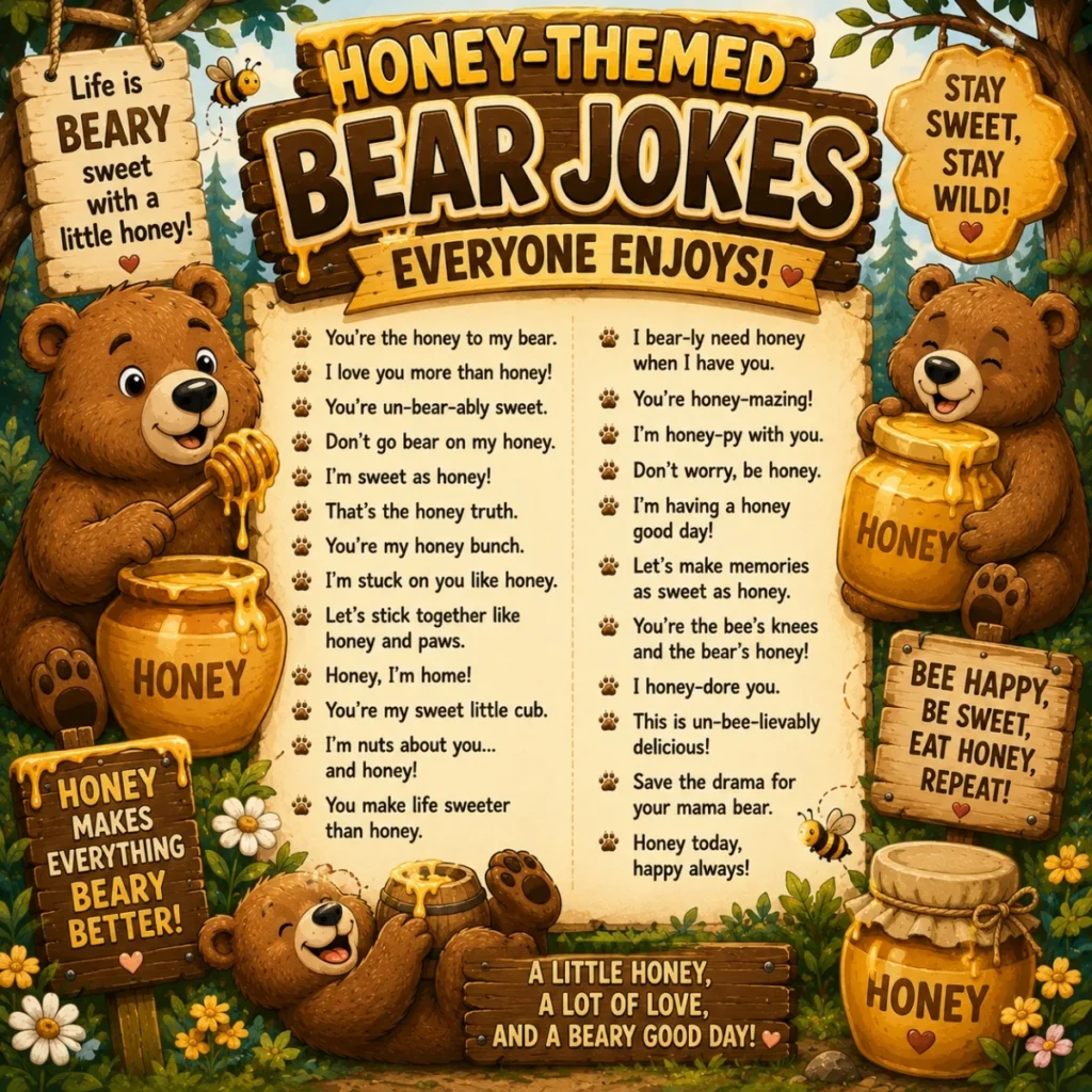 Honey-Themed Bear Jokes Everyone Enjoys