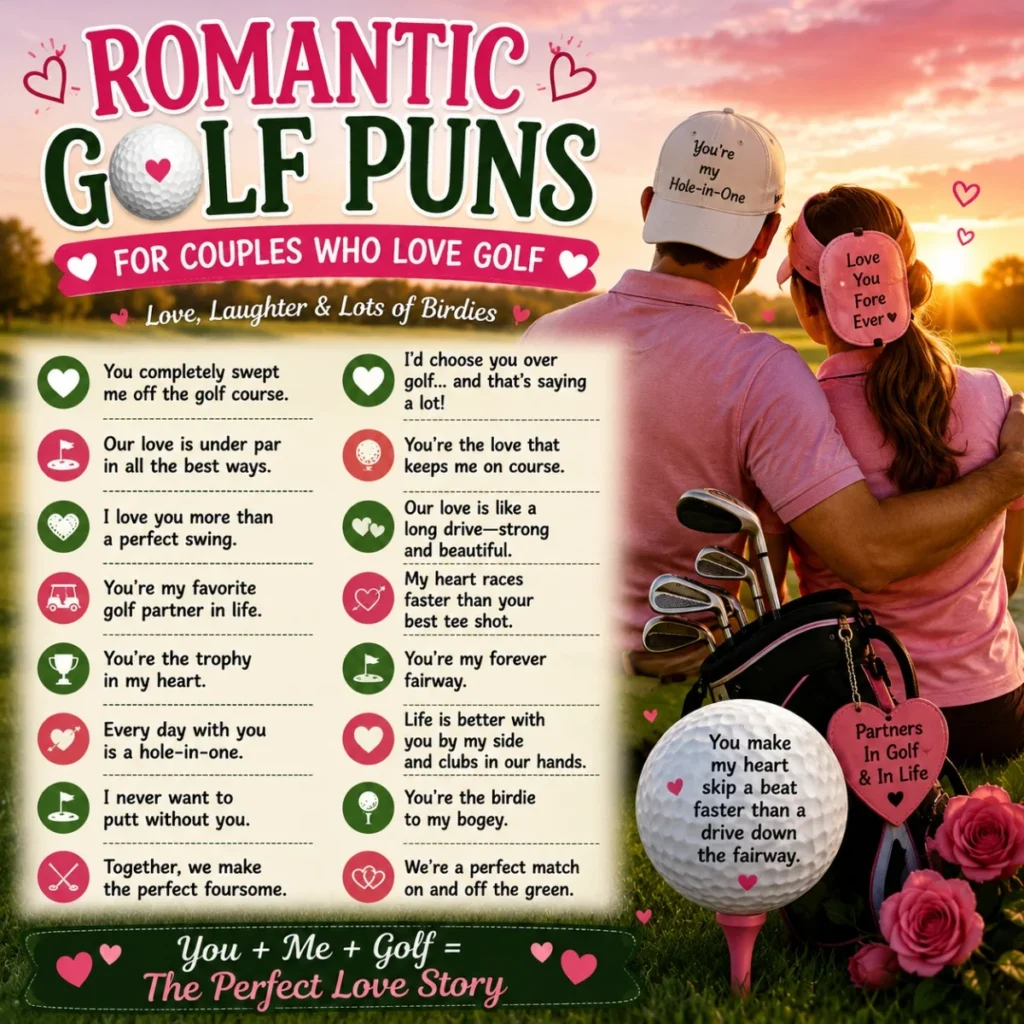 Romantic Golf Puns For Couples Who Love Golf