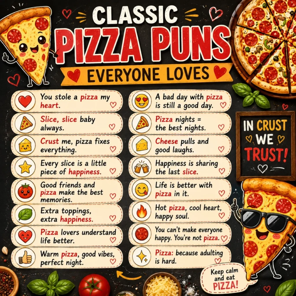 🍕 Classic Pizza Puns Everyone Loves