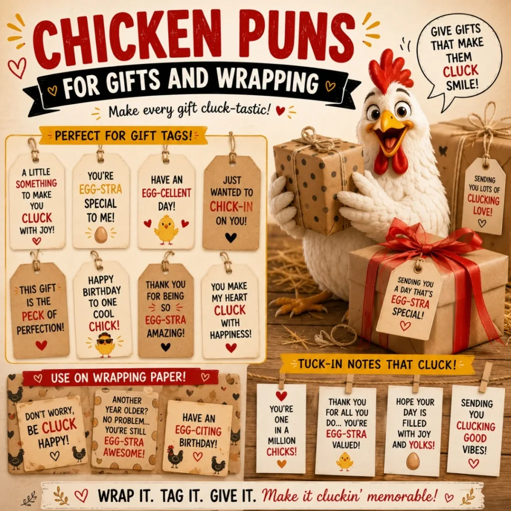 🎁 Chicken Puns For Gifts And Wrapping