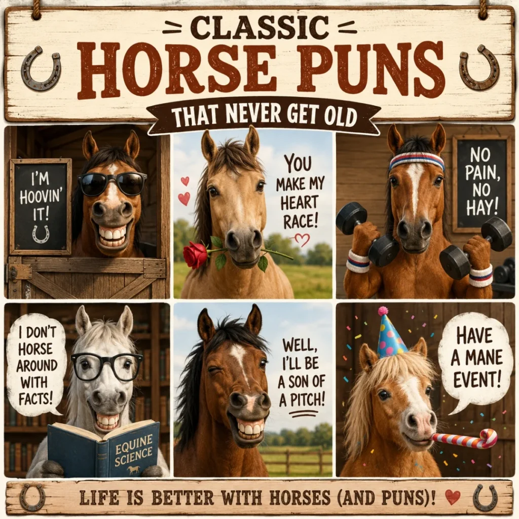 🐴 Classic Horse Puns That Never Get Old