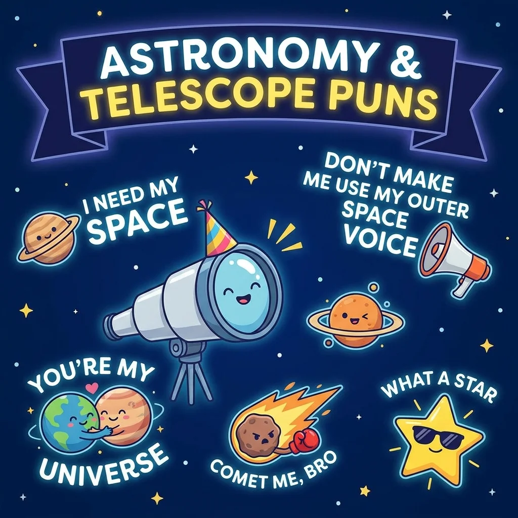 🔭 Astronomy and Telescope Puns