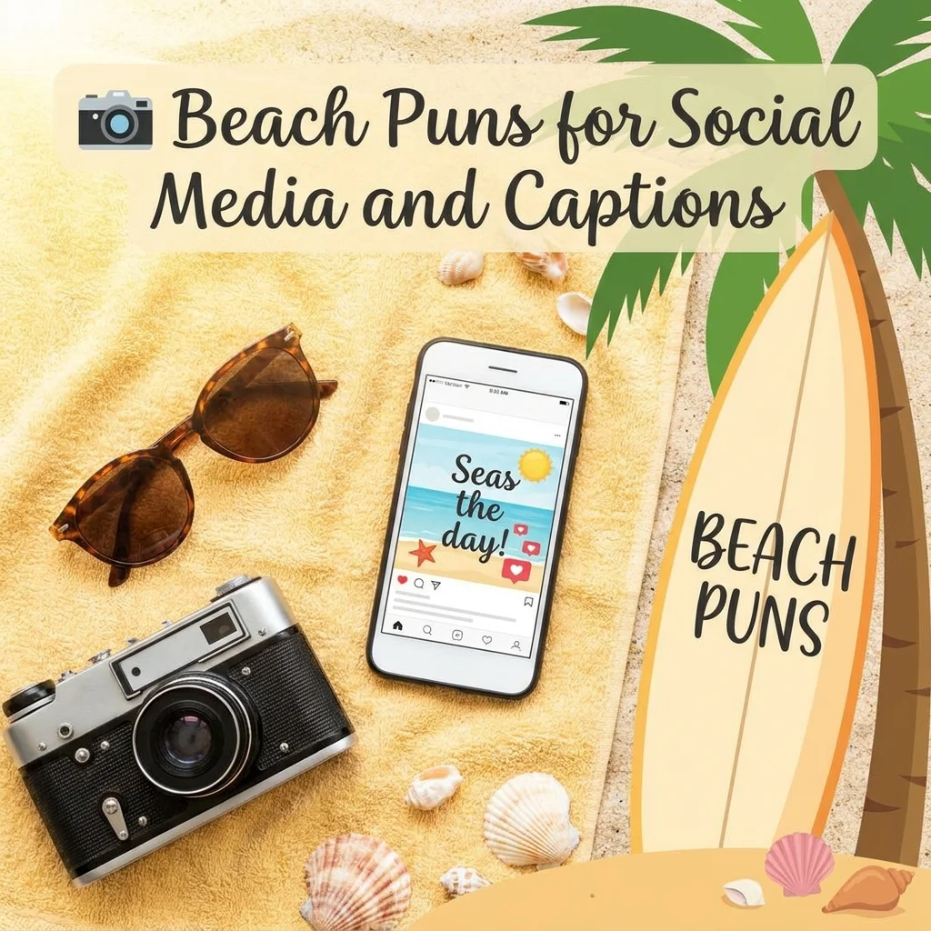 📸 Beach Puns for Social Media and Captions
