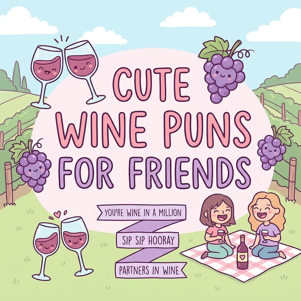 Cute Wine Puns for Friends
