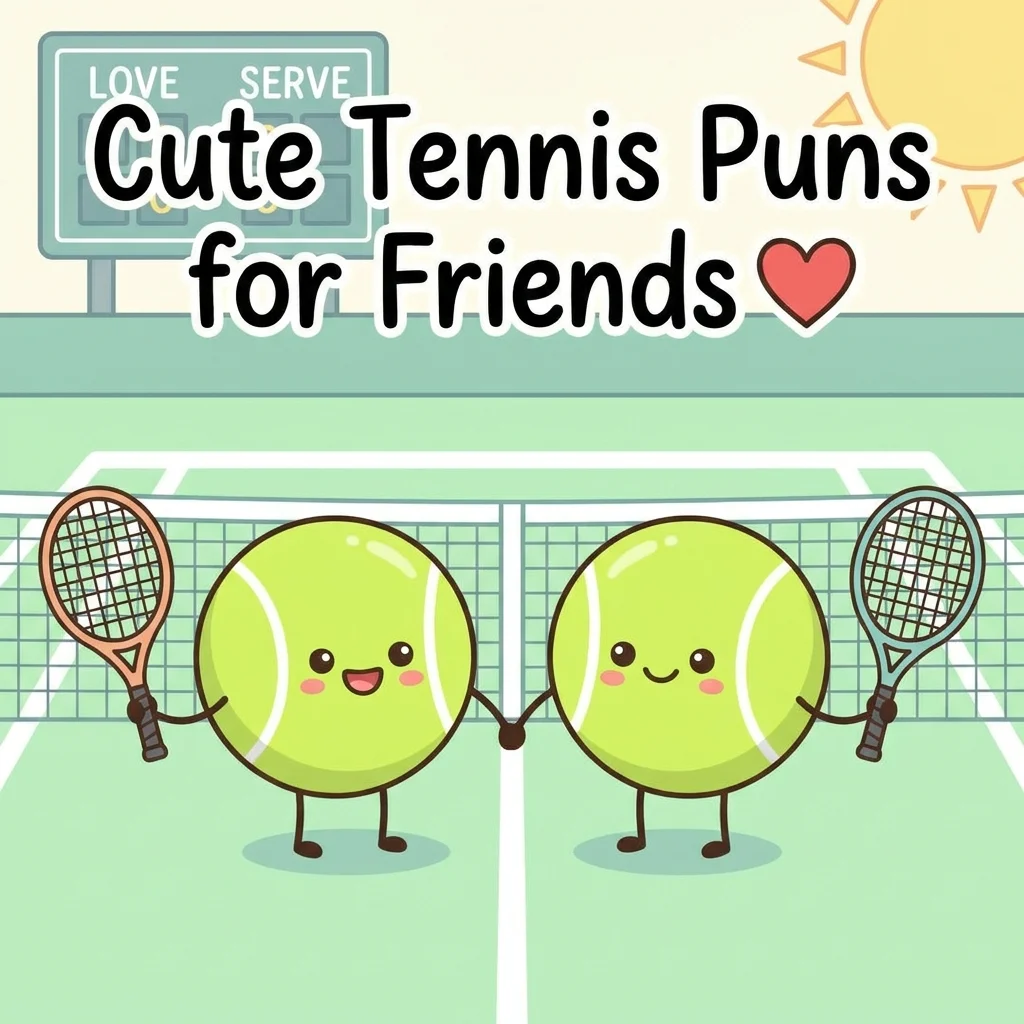 Cute tennis puns for Friends ❤️