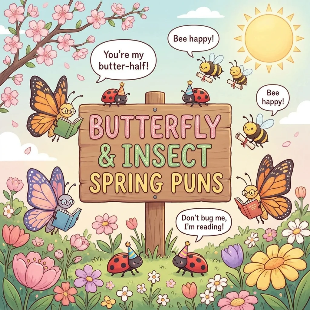 ๐ฆ Butterfly and Insect Spring Puns
