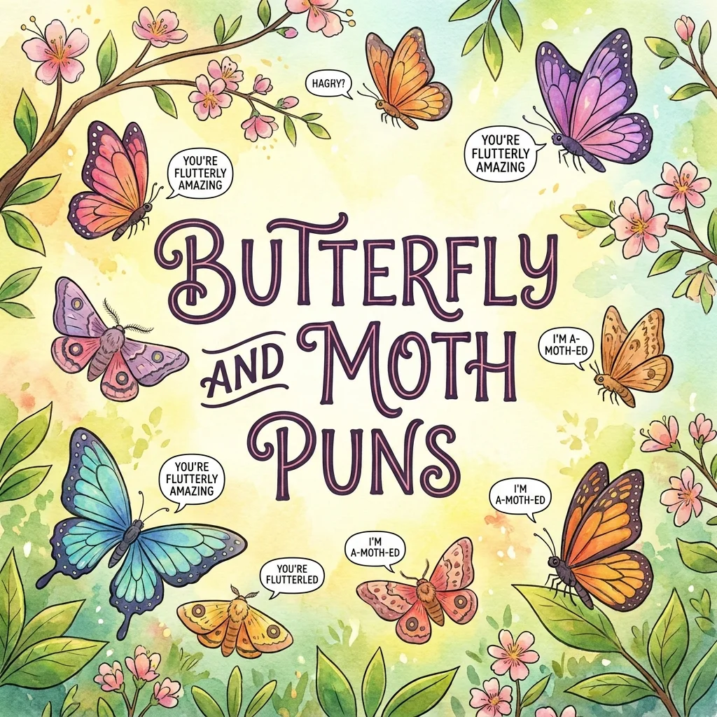 🦋 Butterfly and Moth Puns