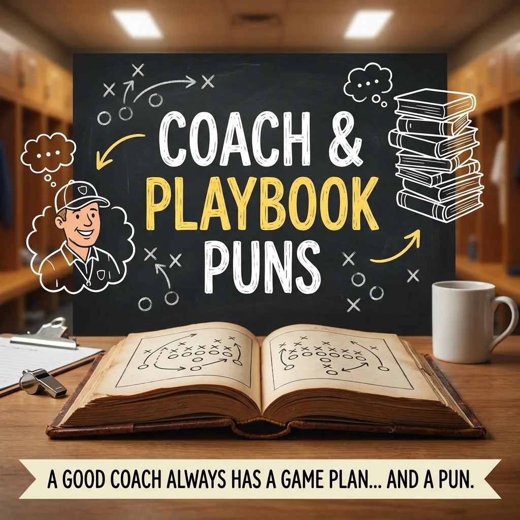 🏟️ Coach and Playbook Puns