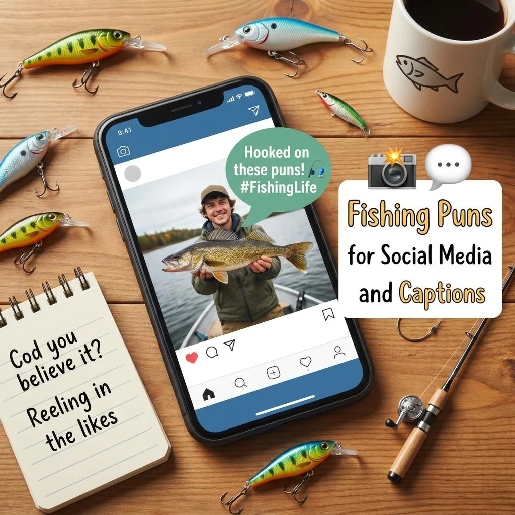 📸 Fishing Puns for Social Media and Captions