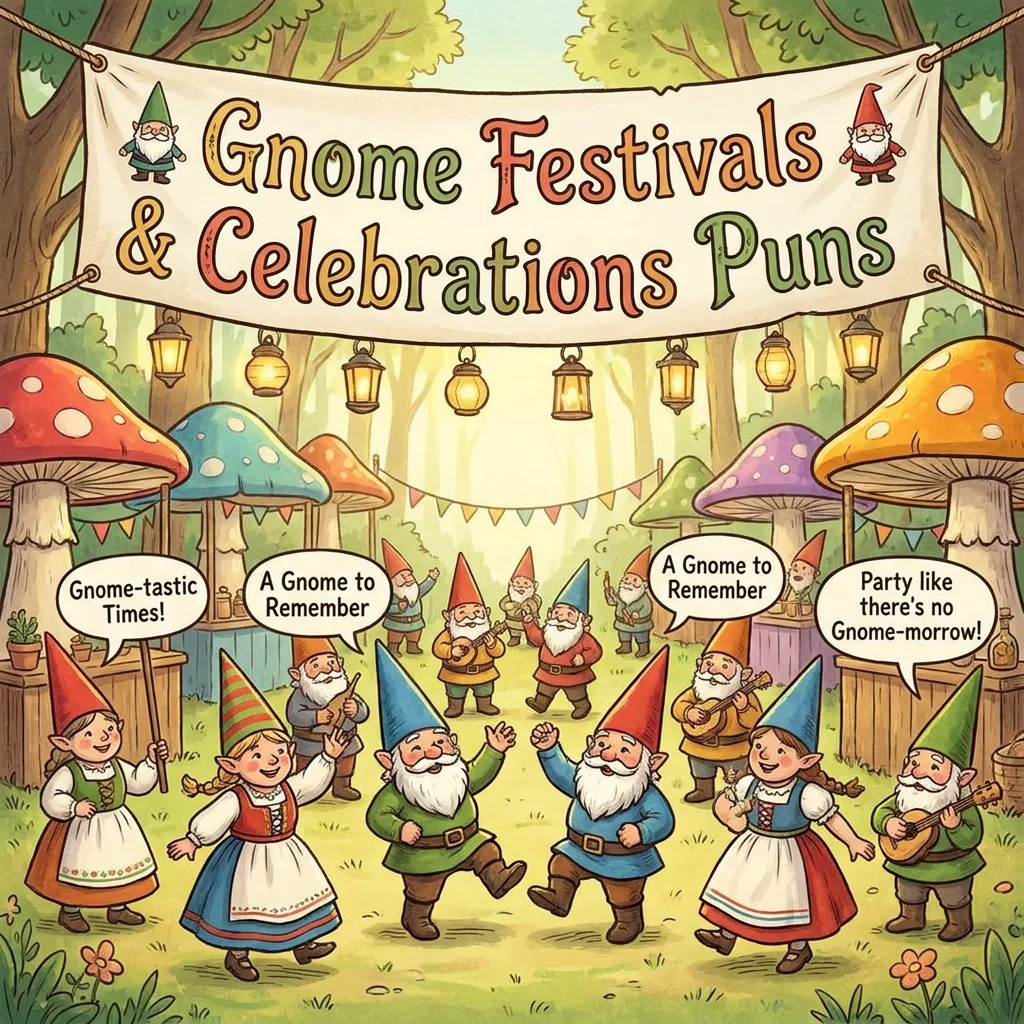 🧙 Gnome Festivals and Celebrations Puns