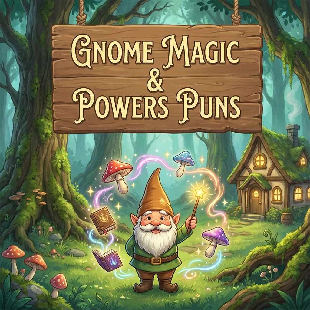 🧙 Gnome Magic and Powers Puns