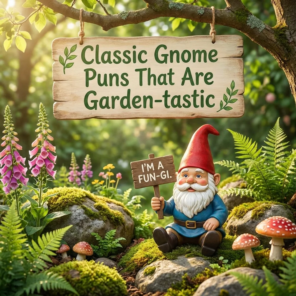 🌿 Classic Gnome Puns That Are Garden-tastic