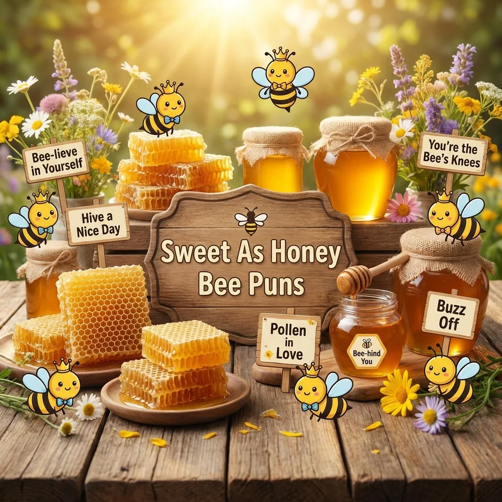 π Sweet As Honey Bee Puns