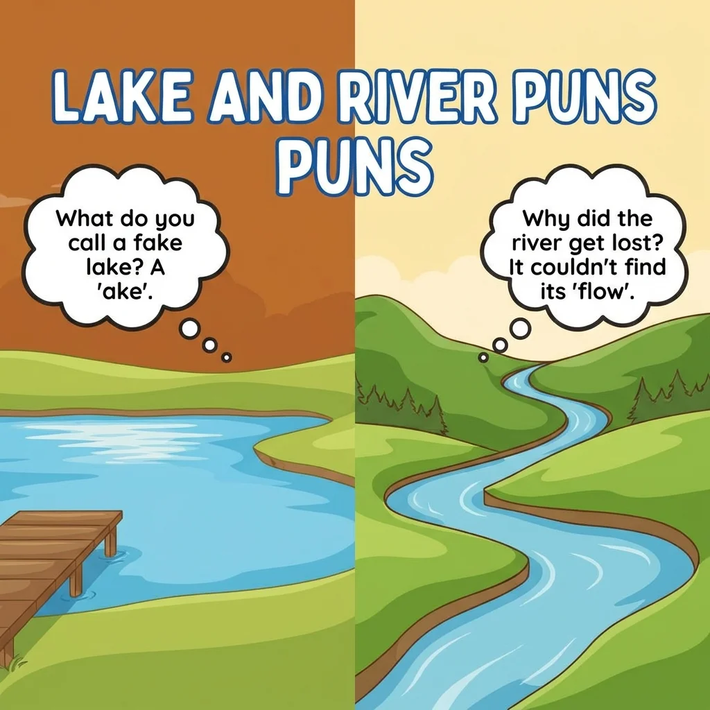 🏞️ Lake and River Puns
