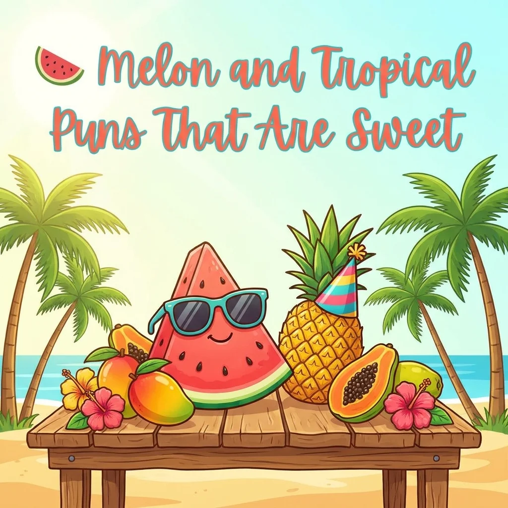 🍉 Melon and Tropical Puns That Are Sweet