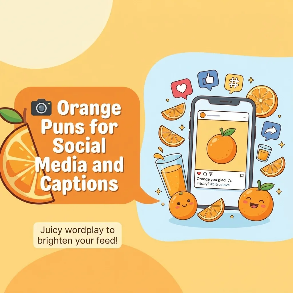 📸 Orange Puns for Social Media and Captions