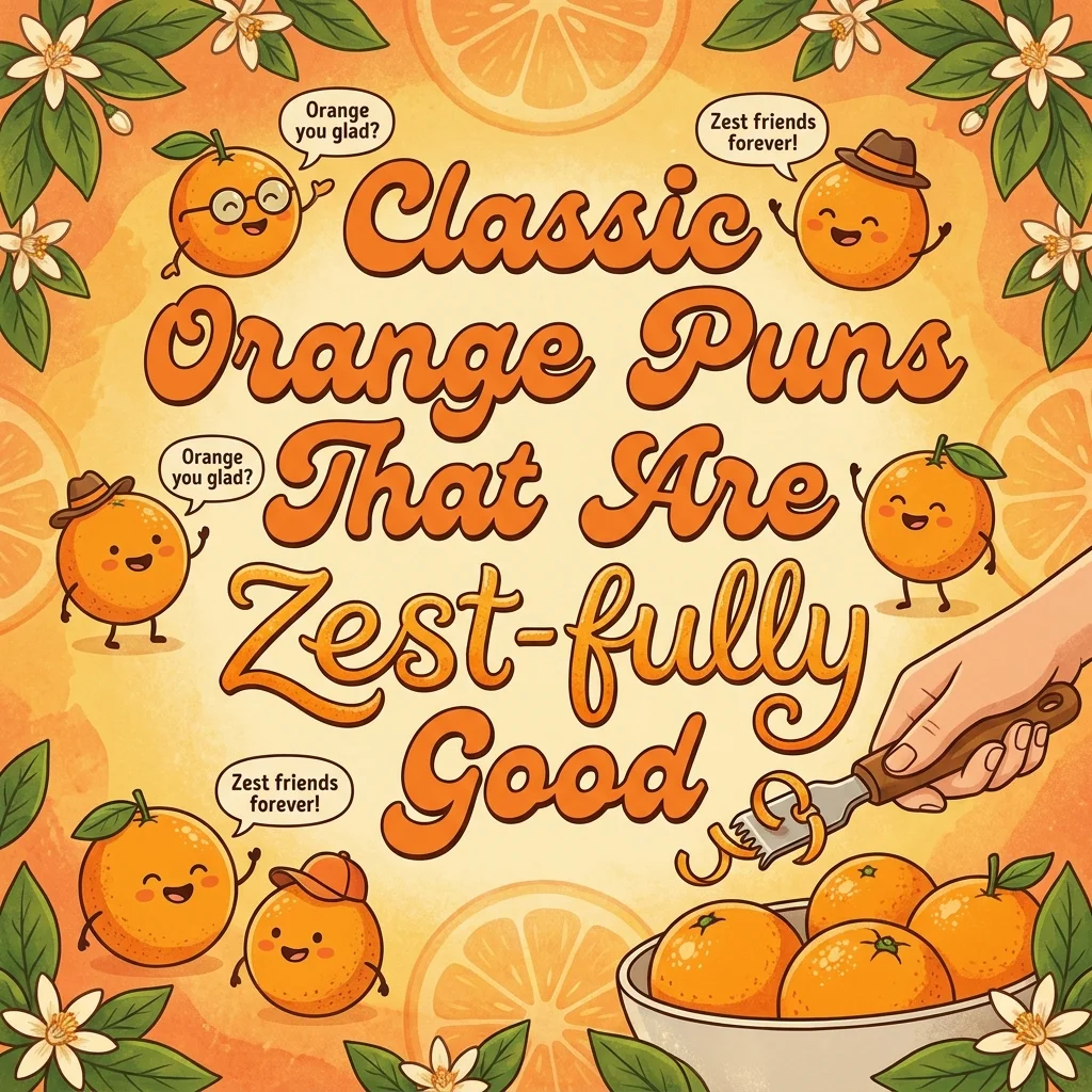 🍊 Classic Orange Puns That Are Zest-fully Good