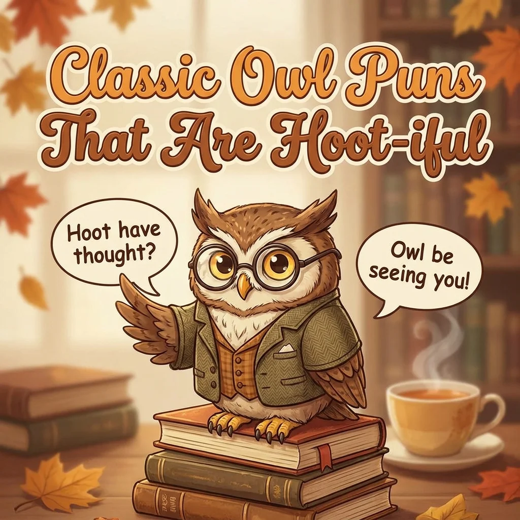 🦉 Classic Owl Puns That Are Hoot-iful