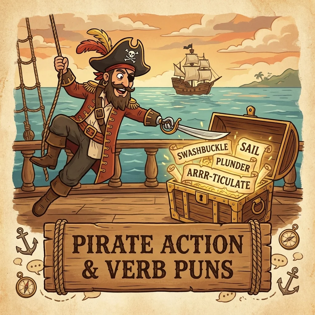 🏴‍☠️ Pirate Action and Verb Puns