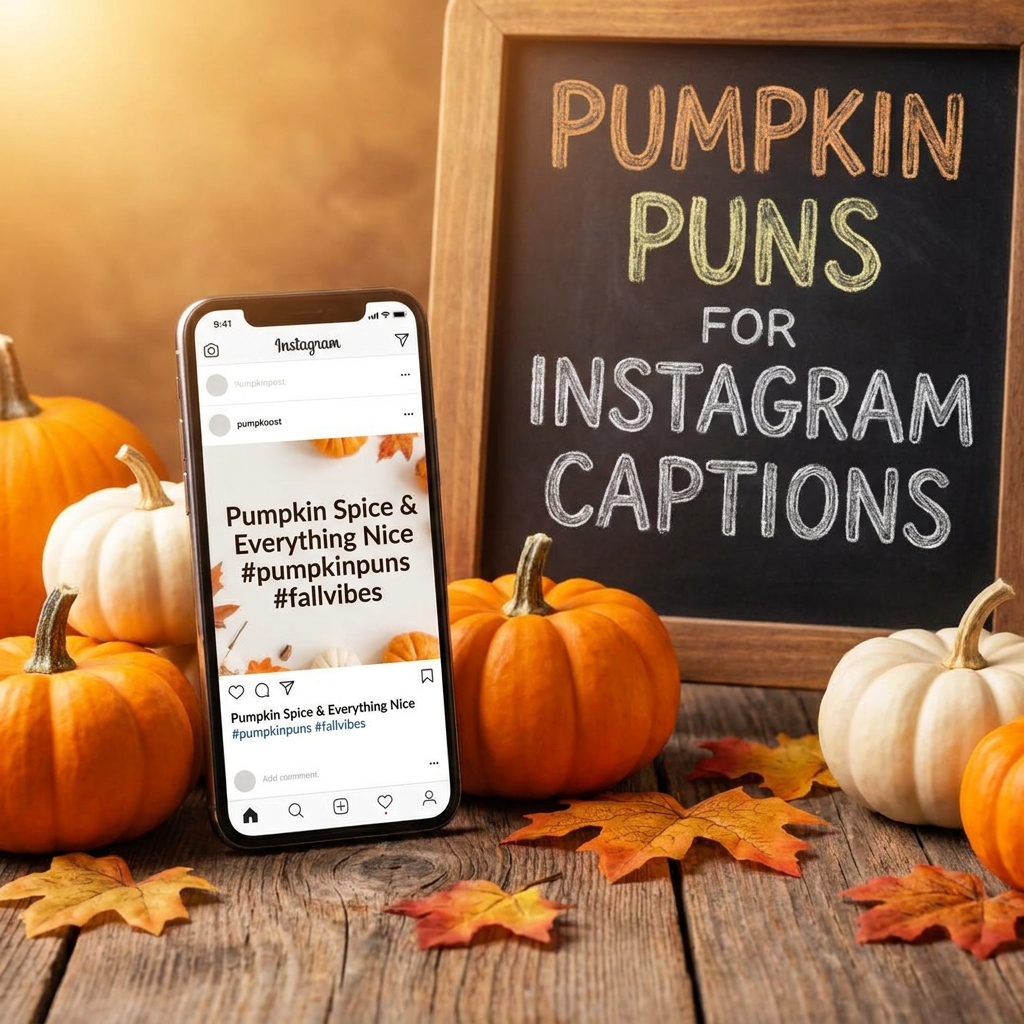 Pumpkin Puns for Instagram Captions
