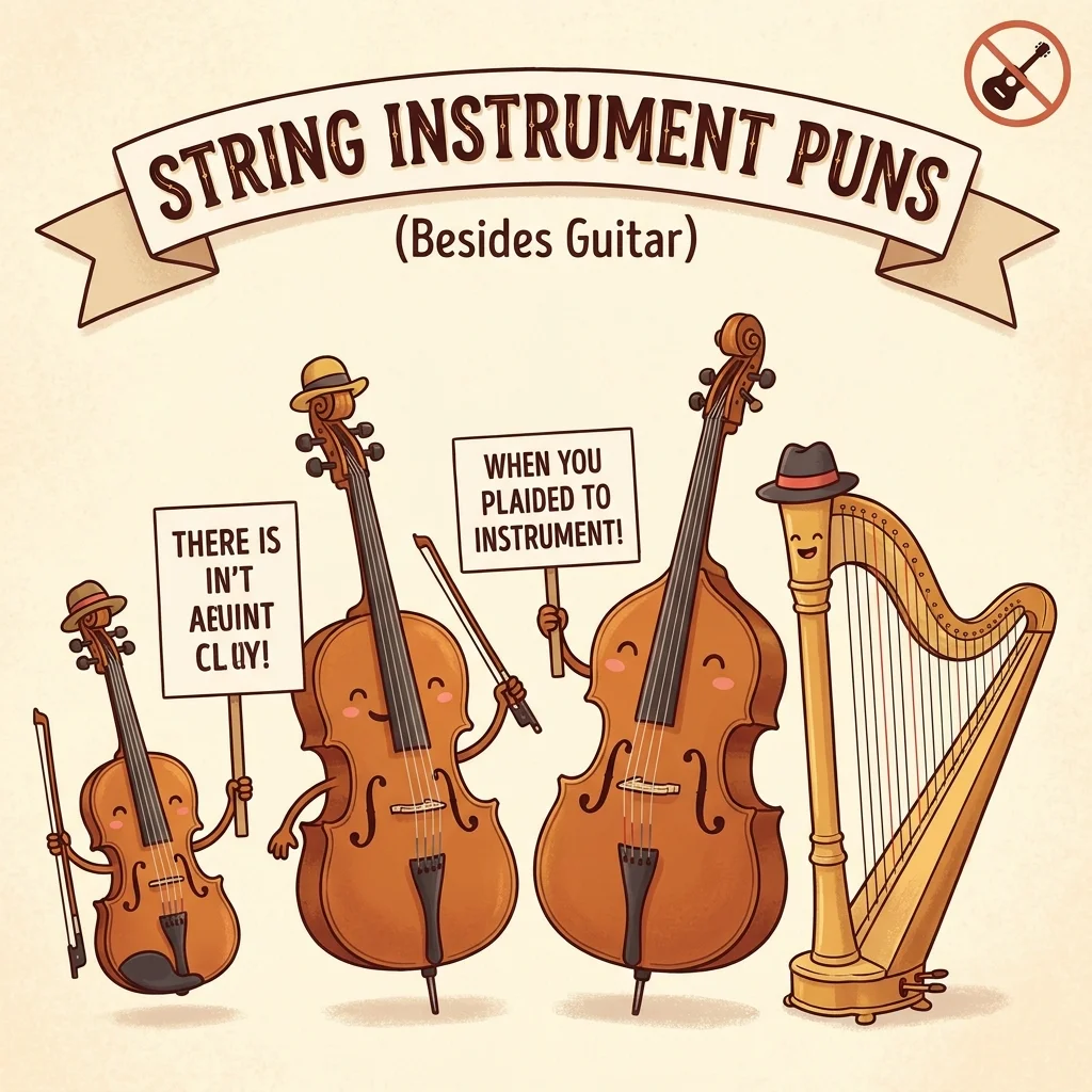 π» String Instrument Puns (Besides Guitar)