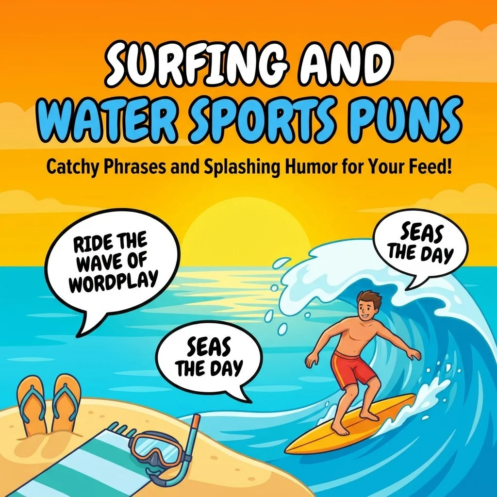 🏄 Surfing and Water Sports Puns