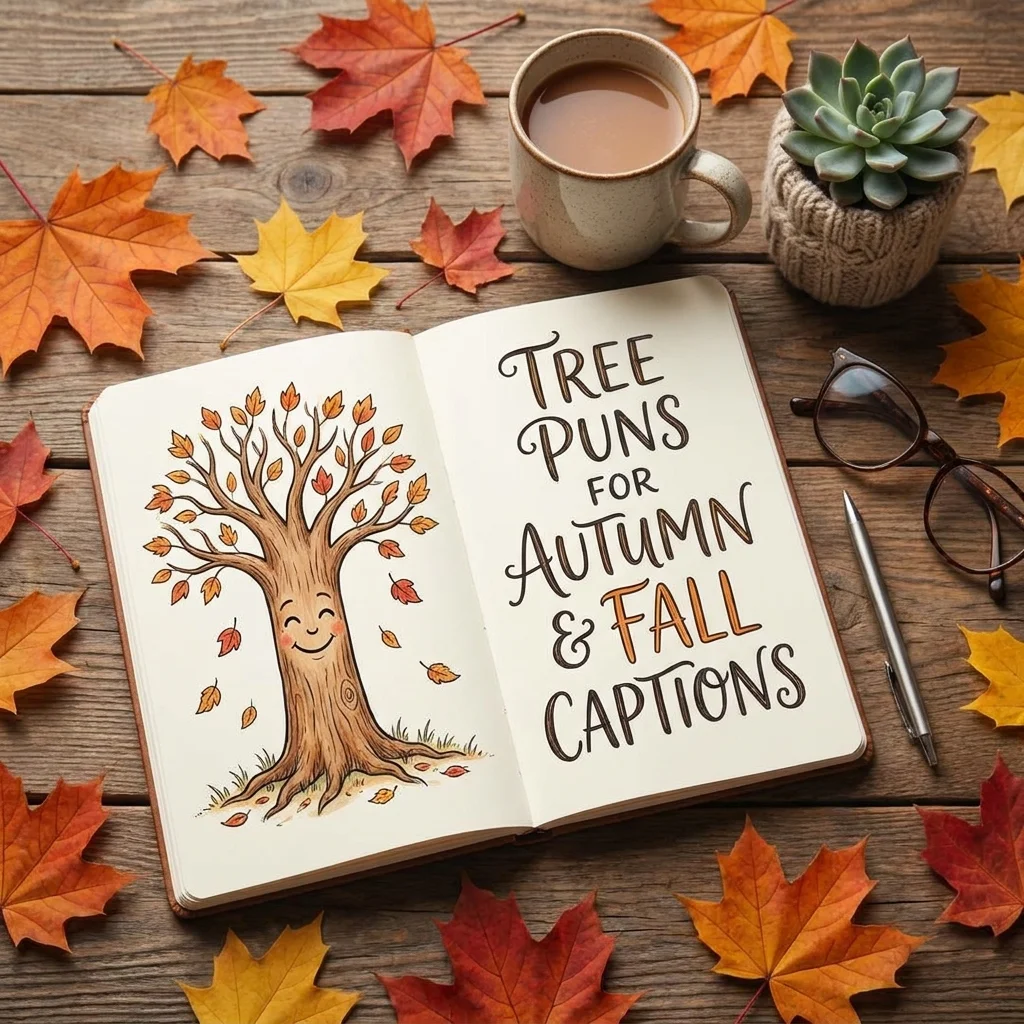 Tree Puns for Autumn and Fall Captions