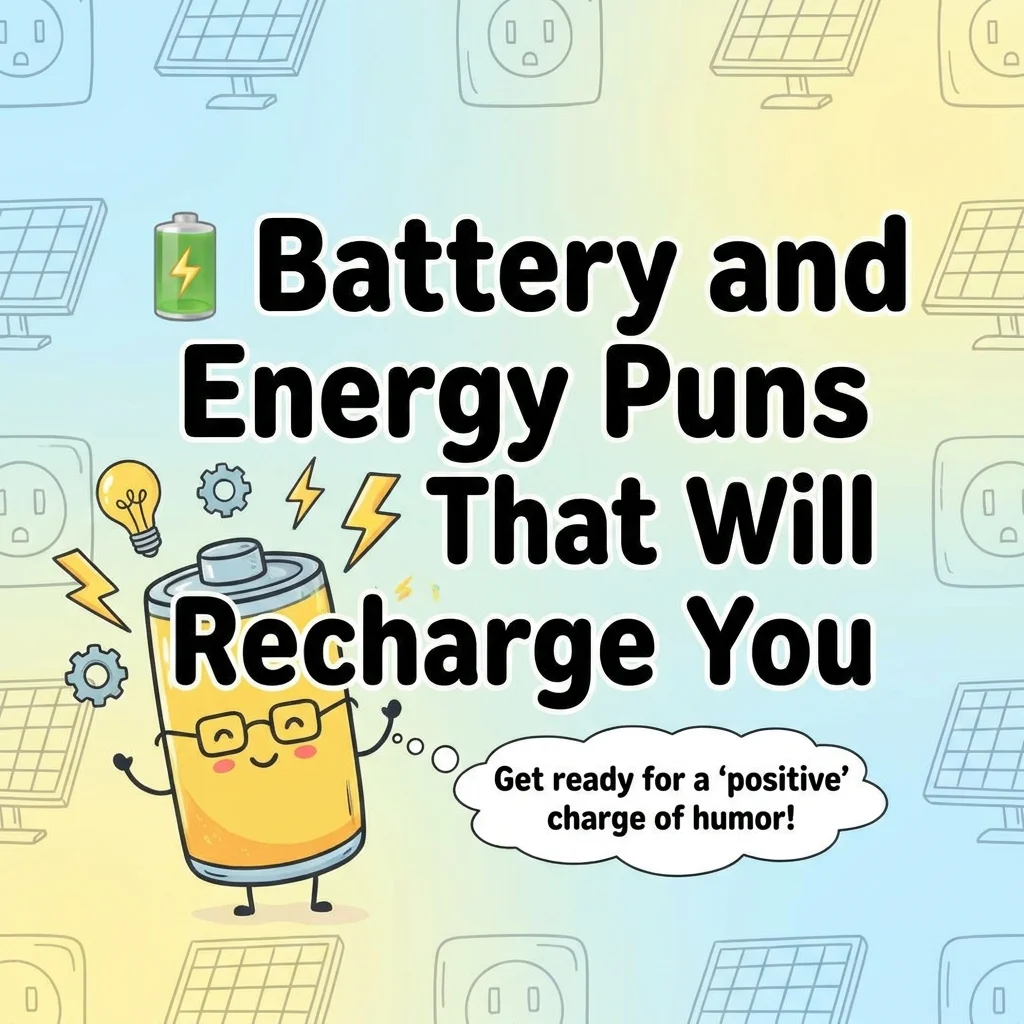 🔋 Battery and Energy Puns That Will Recharge You