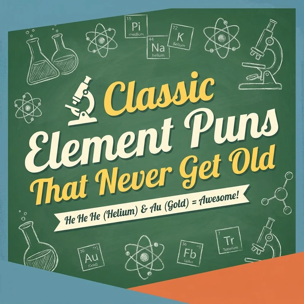 Alt Text:
[Write SEO optimized alt text under 125 characters] 



Caption:
[Write an emotional and engaging caption]

Description:
[Write 2–3 meaningful lines about the image]

🔬 Classic Element Puns That Never Get Old