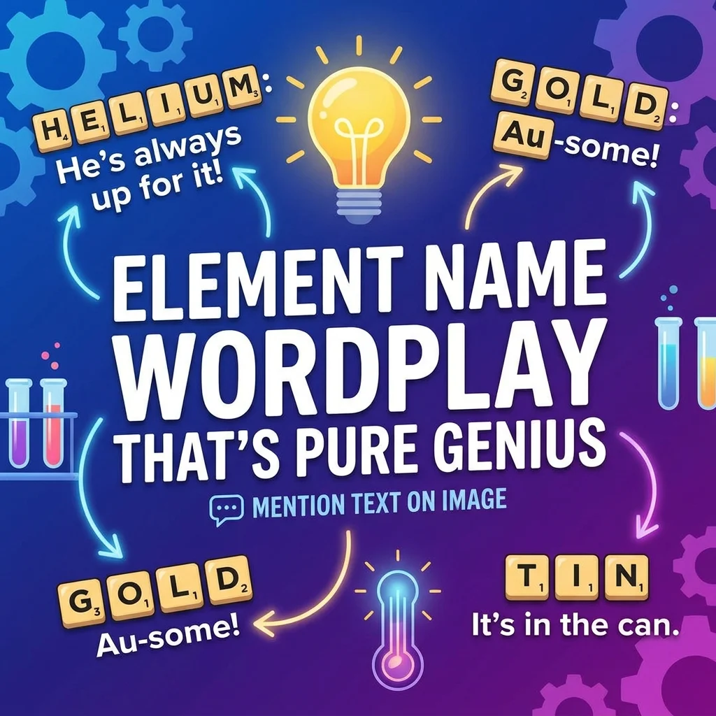 💎 Element Name Wordplay That's Pure Genius