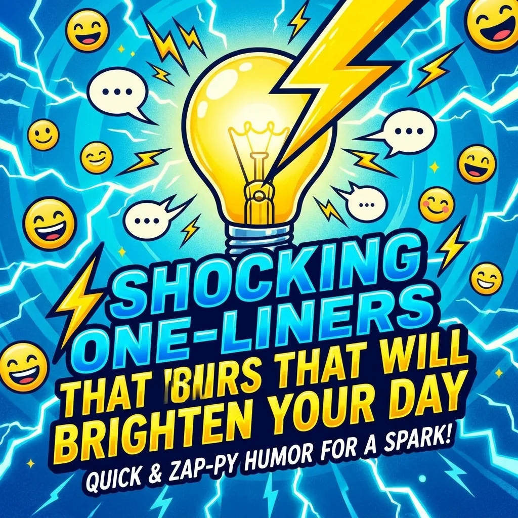 ⚡ Shocking One-Liners That Will Brighten Your Day