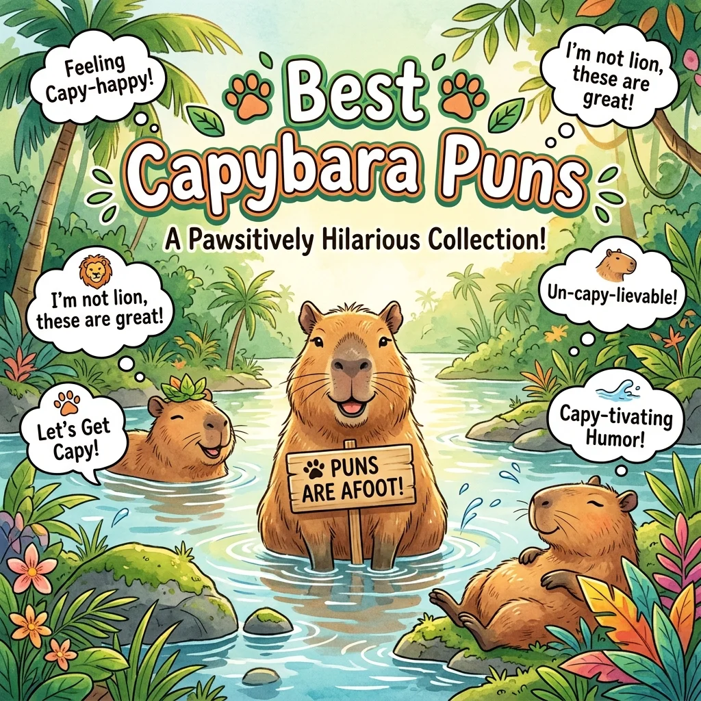 🐾 Best Capybara Puns