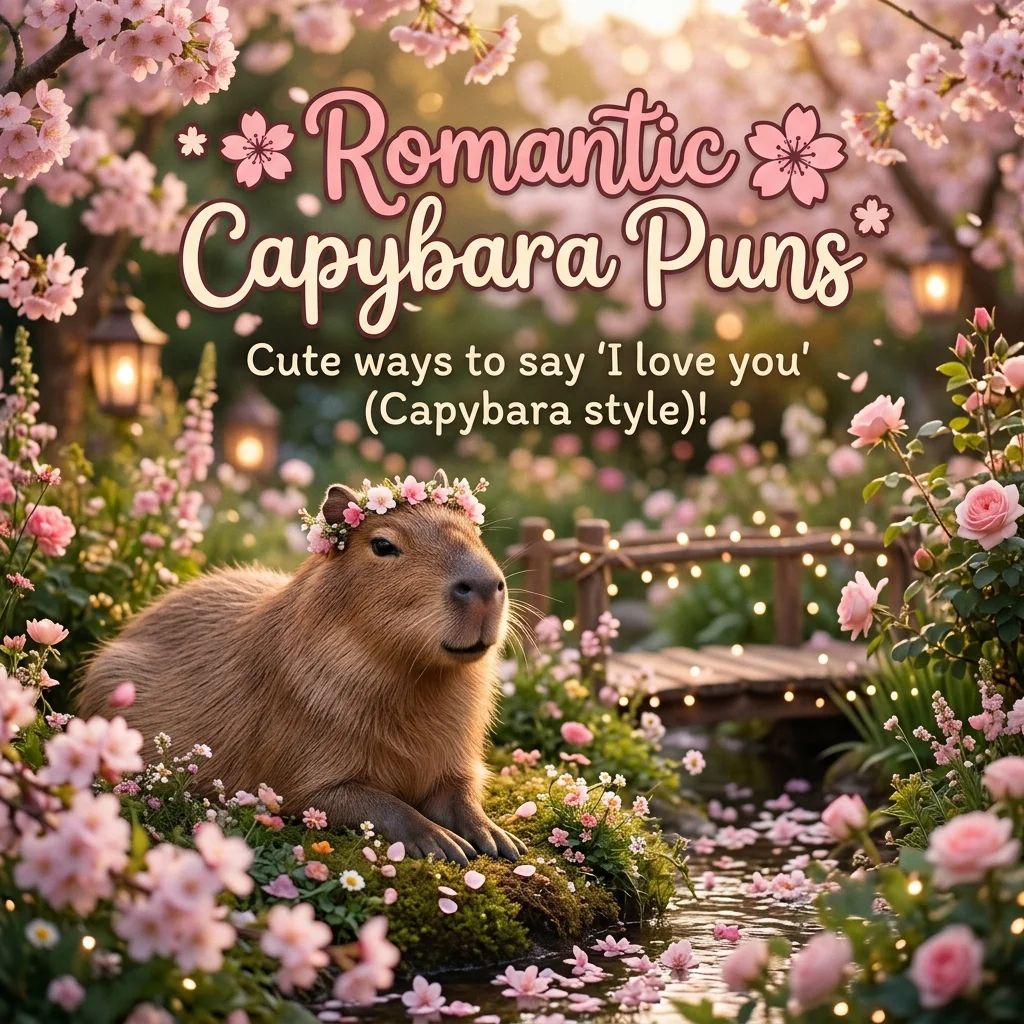 🌸 Romantic Capybara Puns
