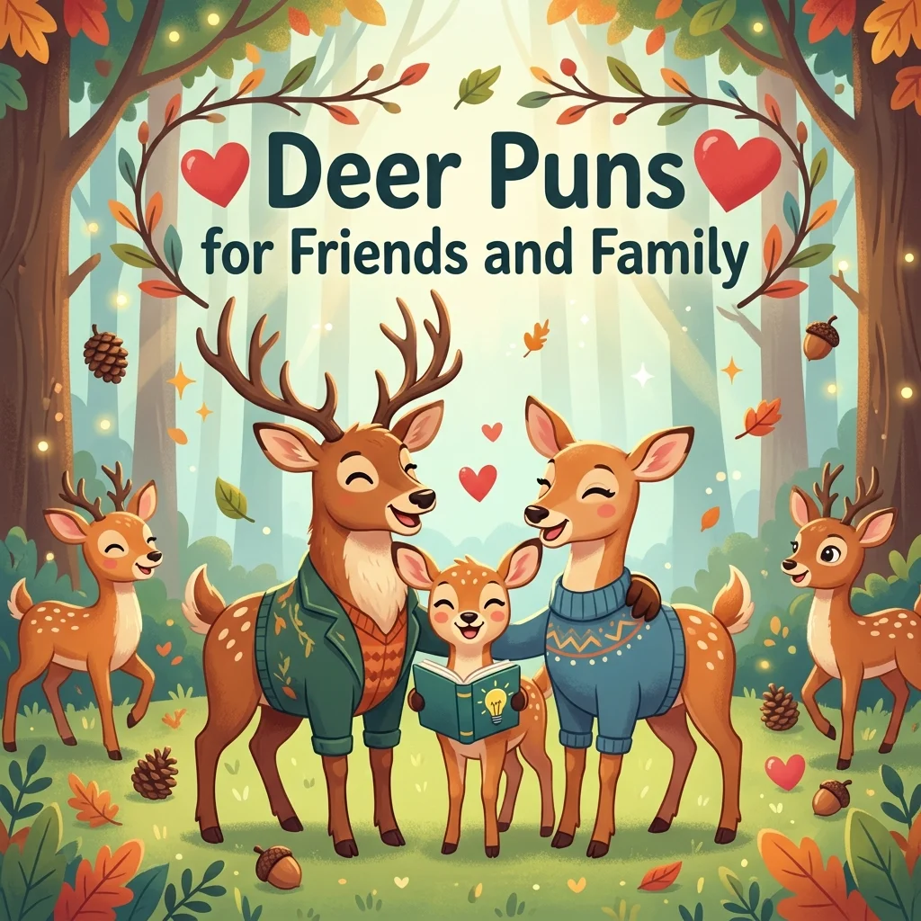 ❤️ Deer Puns for Friends and Family