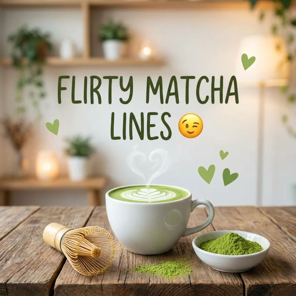 Flirty Matcha Lines 😉