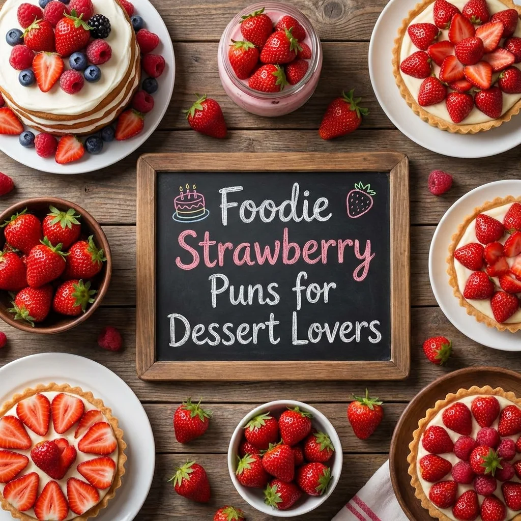 🎂 Foodie Strawberry Puns for Dessert Lovers