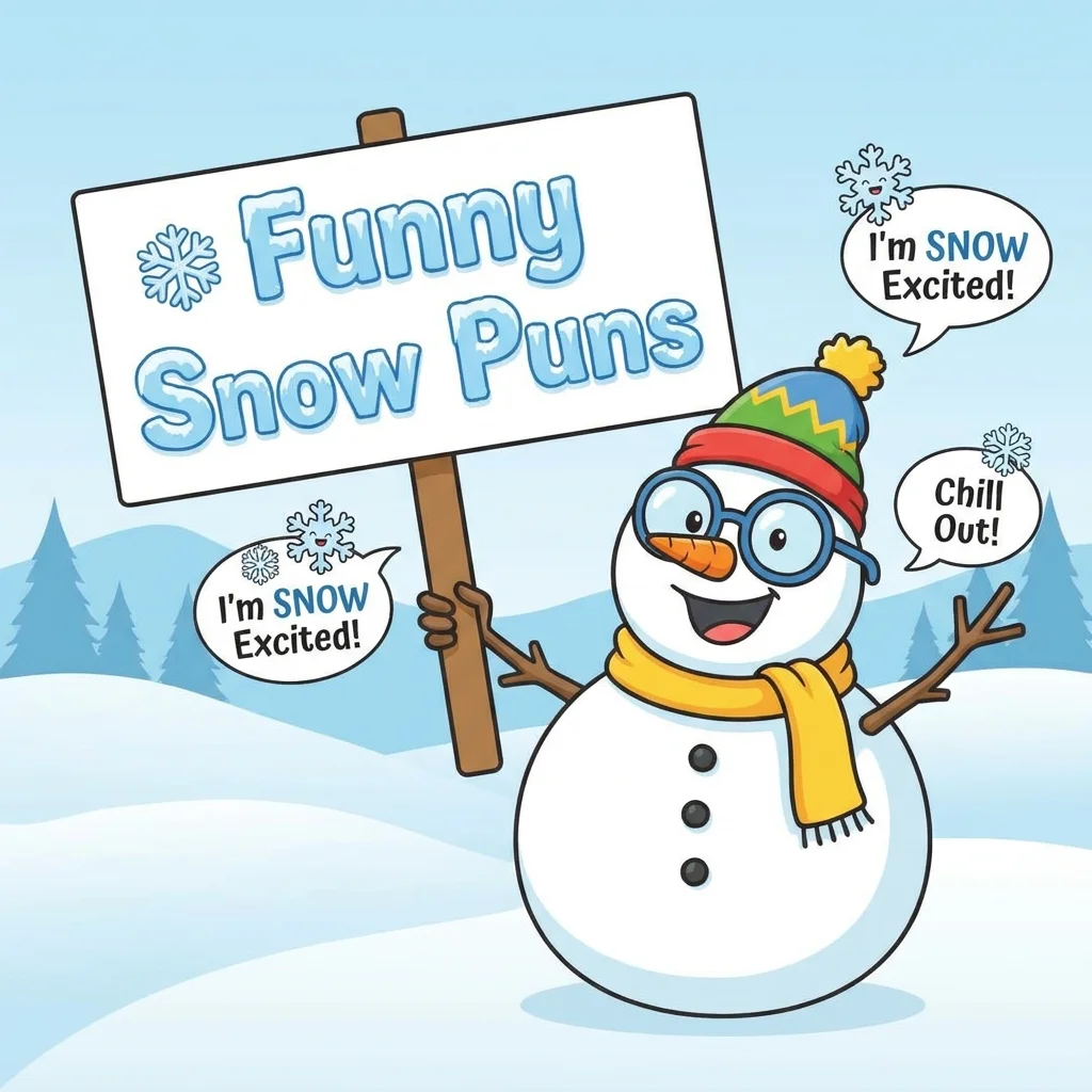 ❄️ Funny Snow Puns