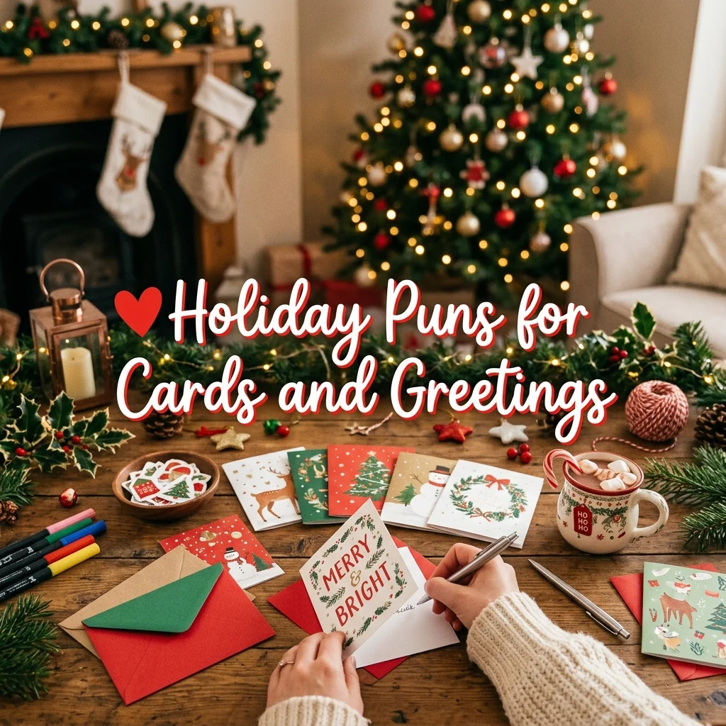 ❤️ Holiday Puns for Cards and Greetings