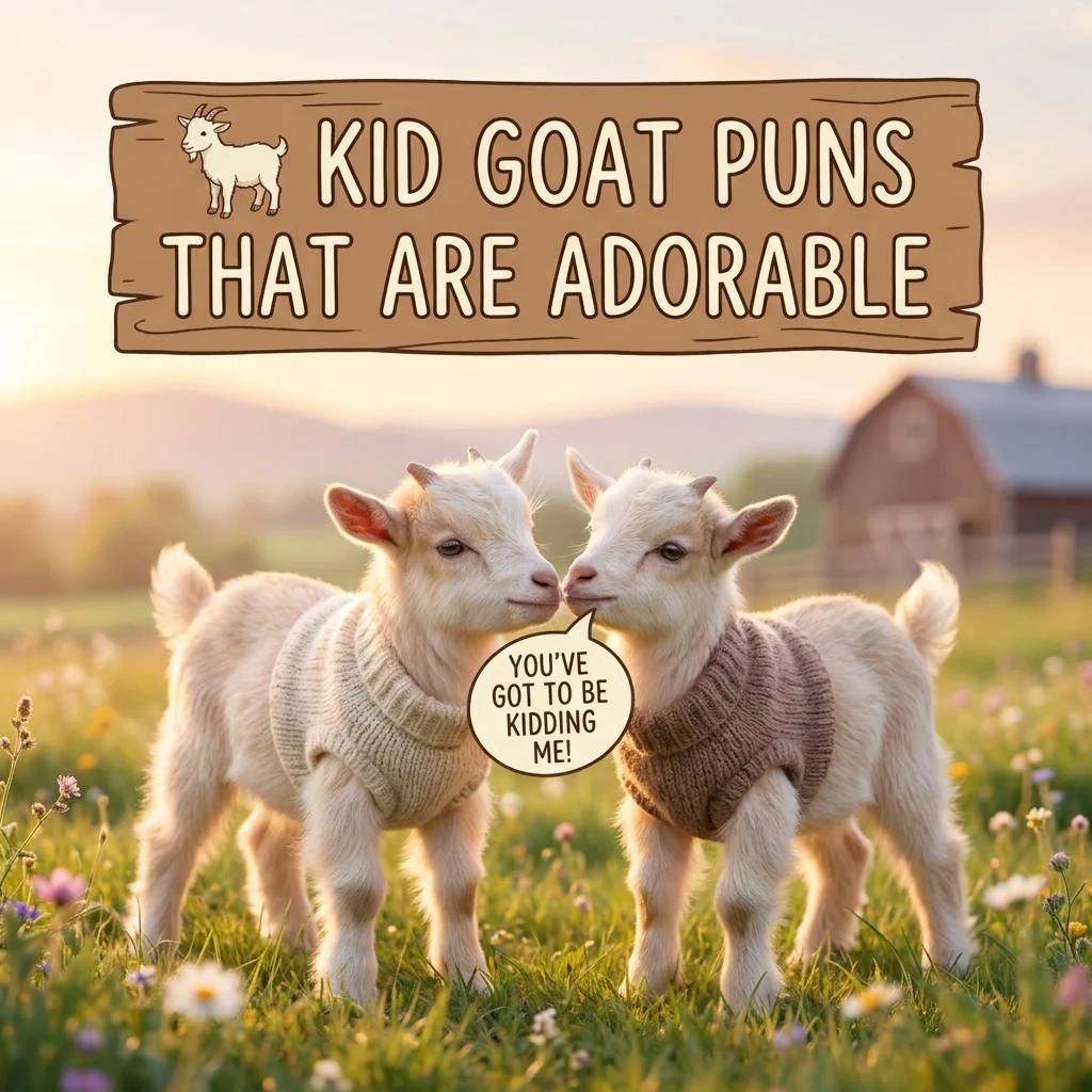 π Kid Goat Puns That Are Adorable