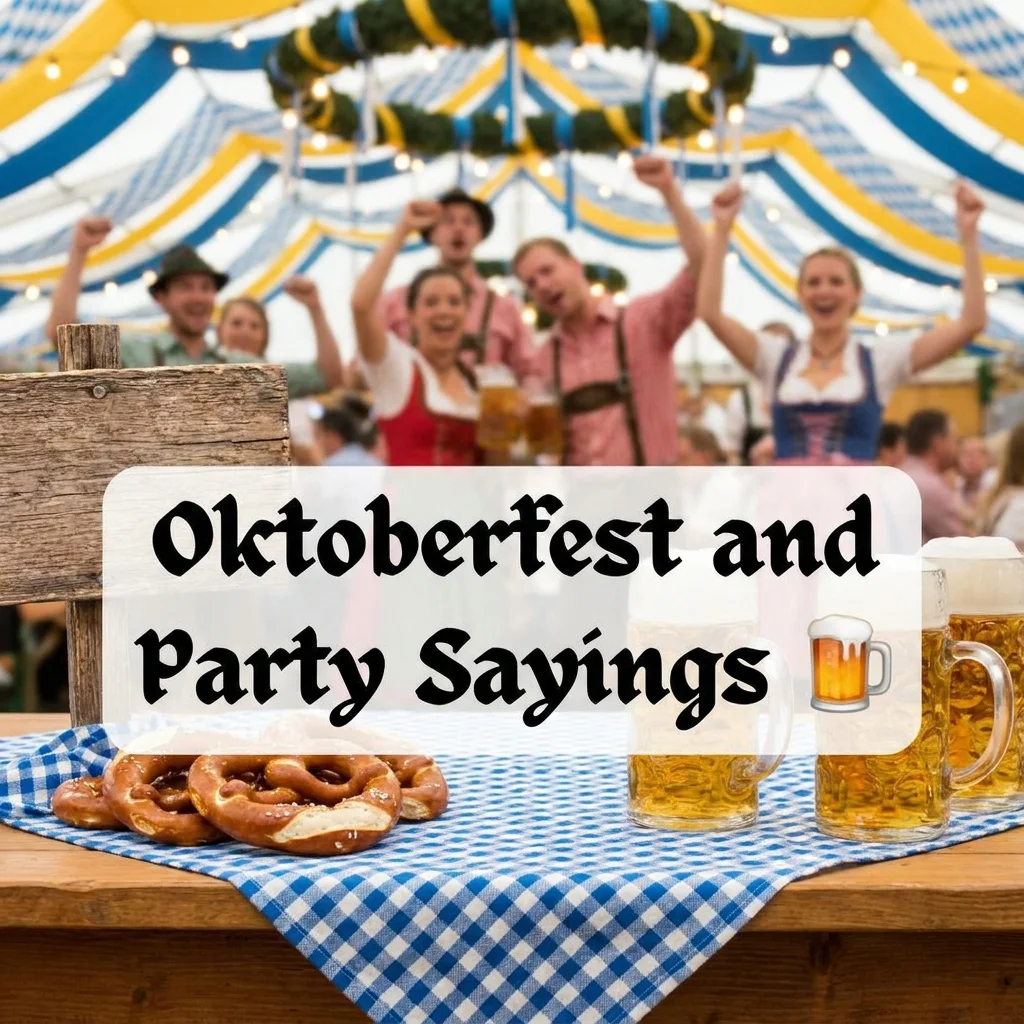 Oktoberfest and Party Sayings 🍺