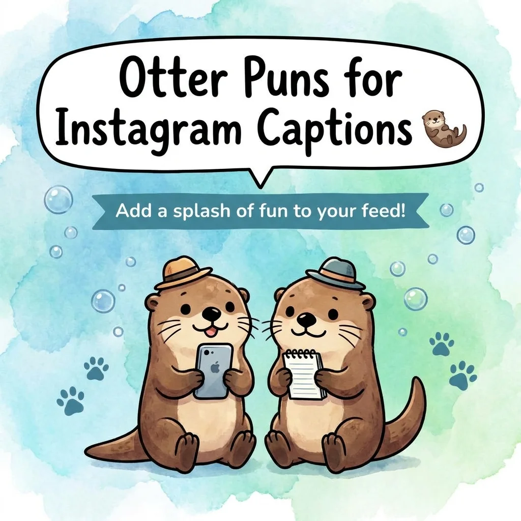 Otter Puns for Instagram Captions π¦¦