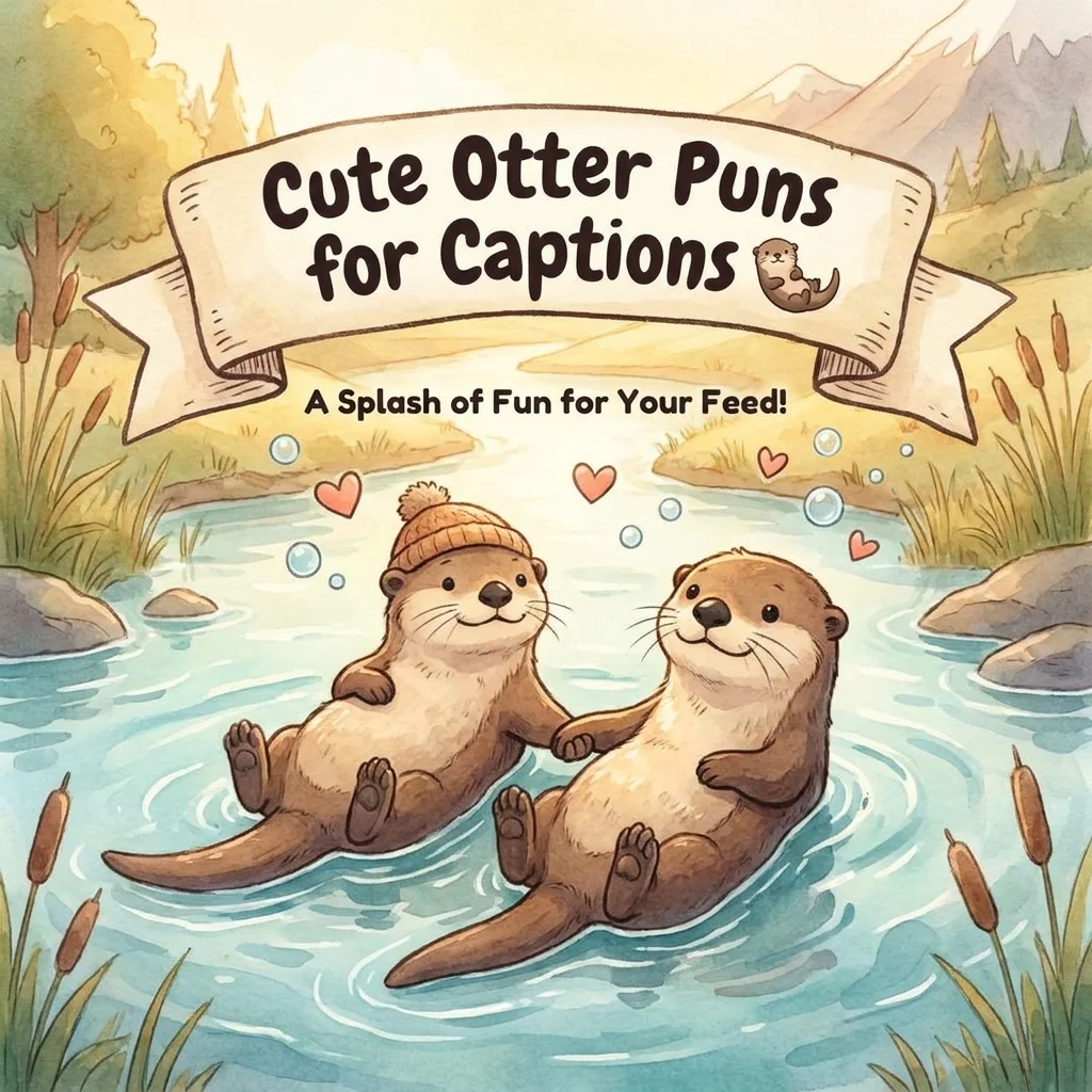 Cute Otter Puns for Captions π¦¦