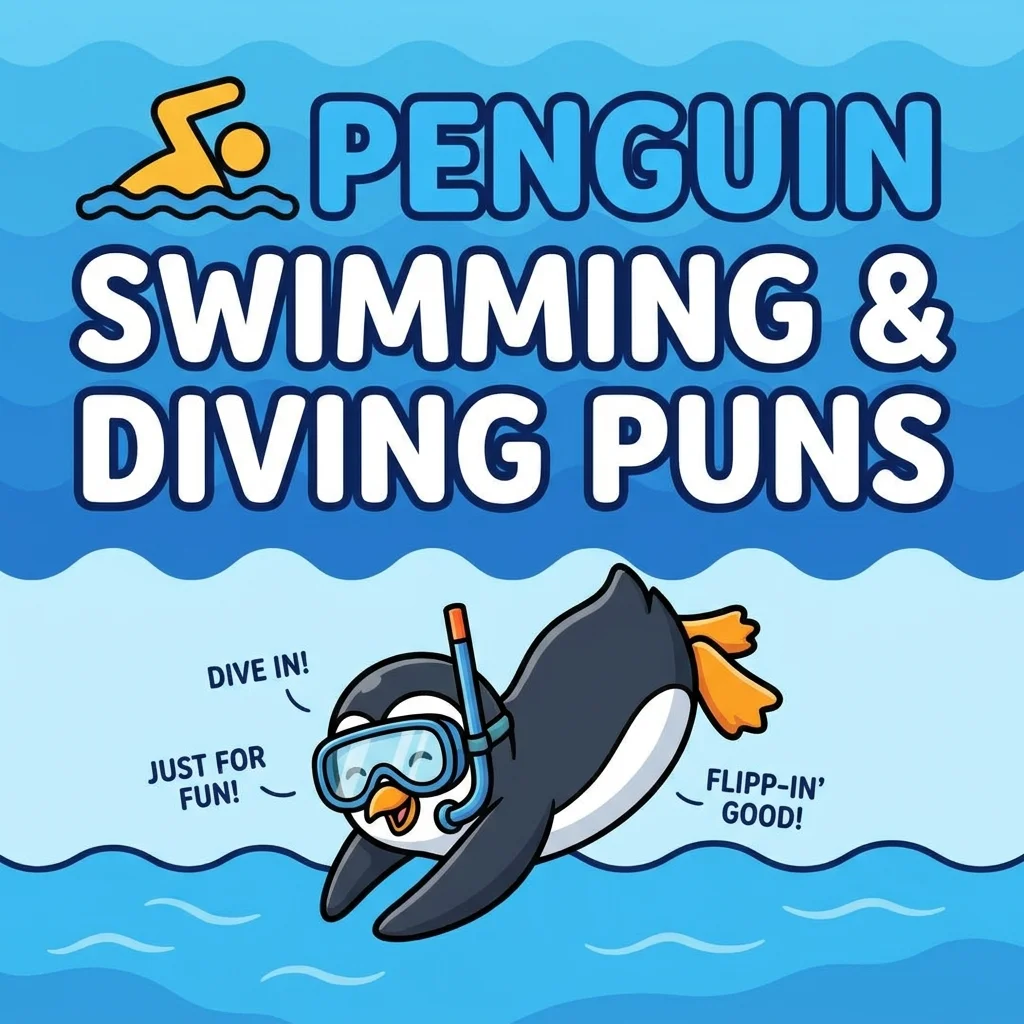 🏊 Penguin Swimming and Diving Puns
