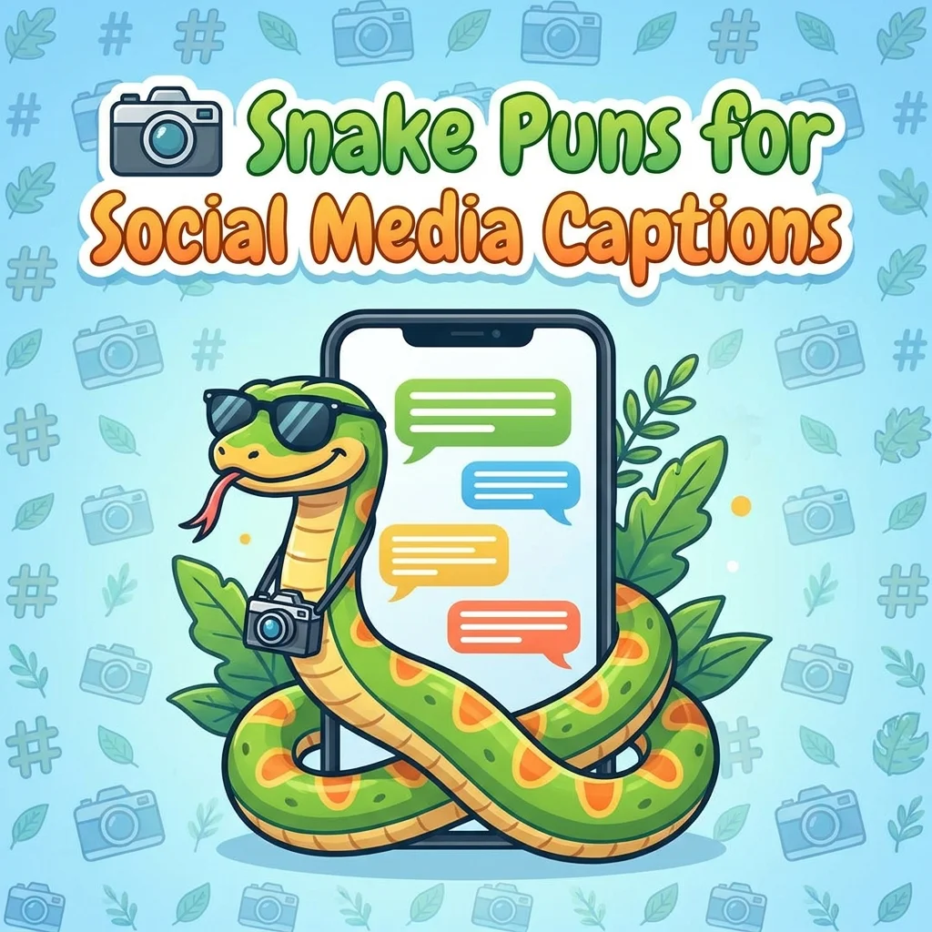 πΈ Snake Puns for Social Media Captions