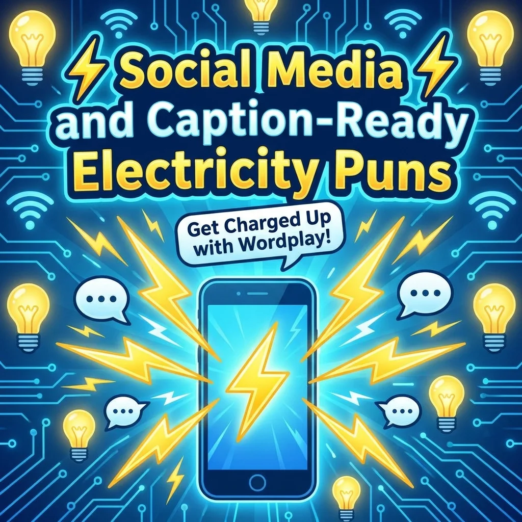 ⚡ Social Media and Caption-Ready Electricity Puns