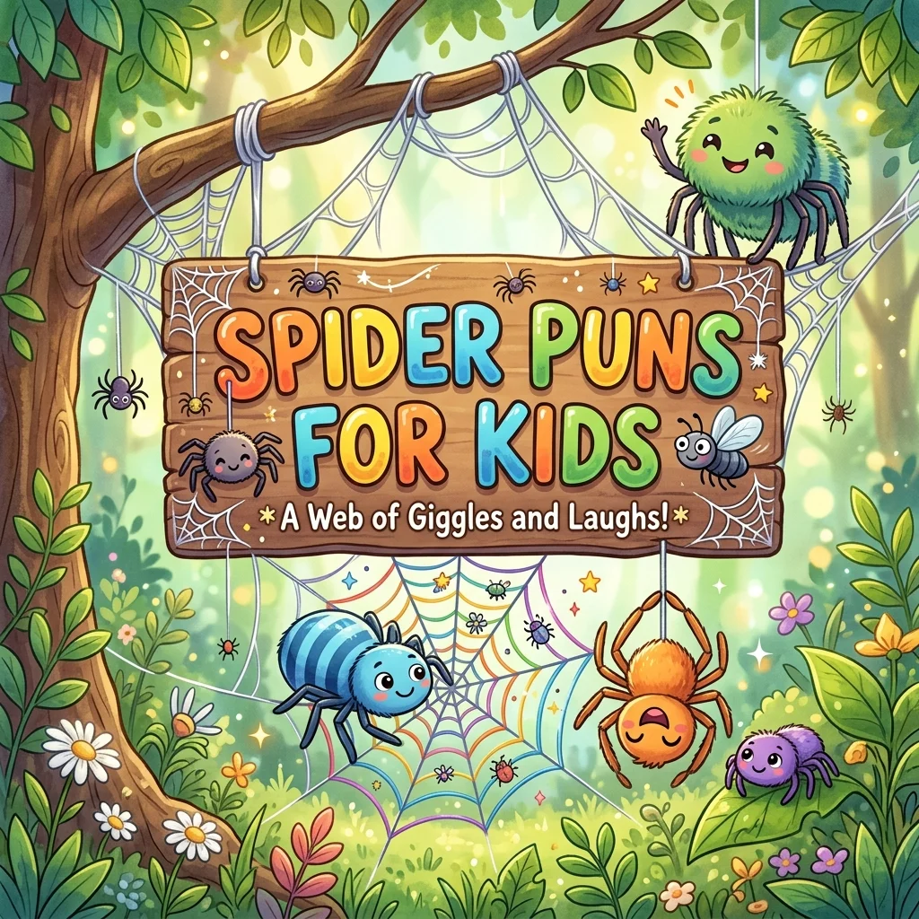 π Spider Puns for Kids