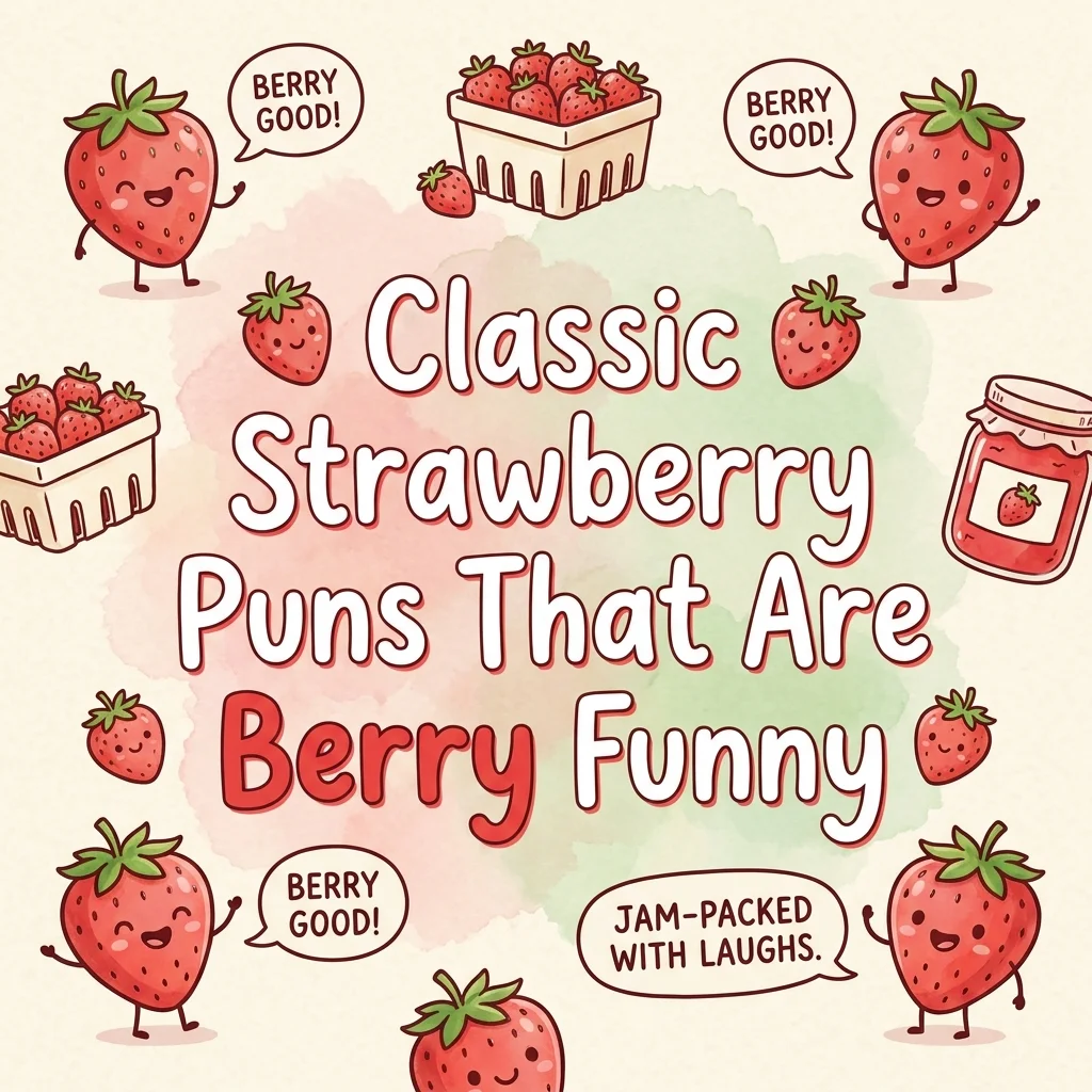 π Classic Strawberry Puns That Are Berry Funny