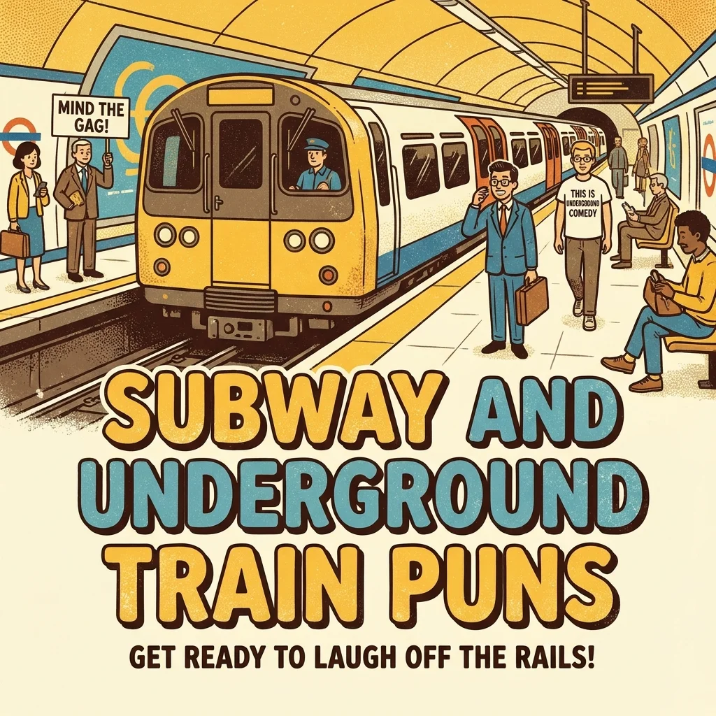 π Subway and Underground Train Puns