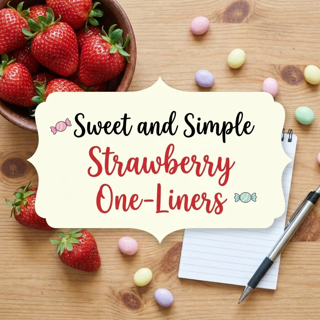 🍬 Sweet and Simple Strawberry One-Liners