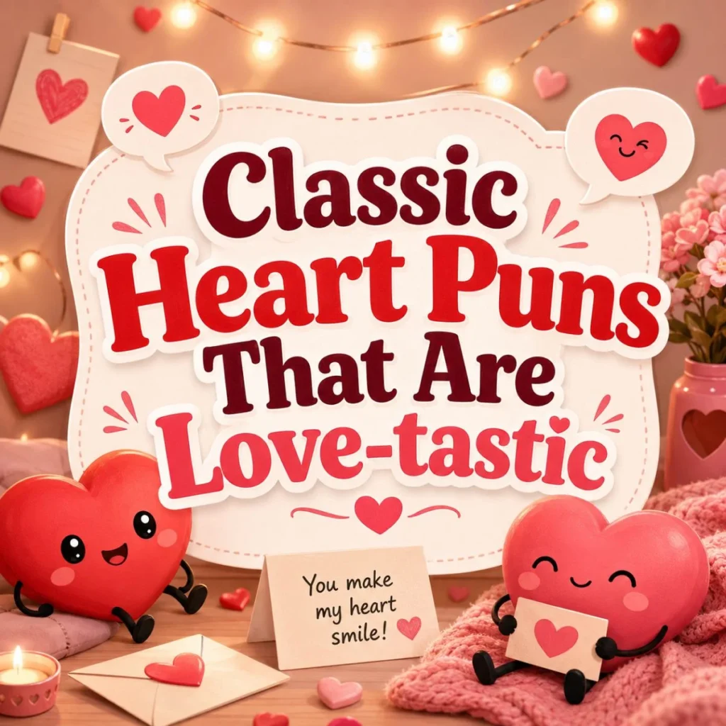 ❤️ Classic Heart Puns That Are Love-tastic